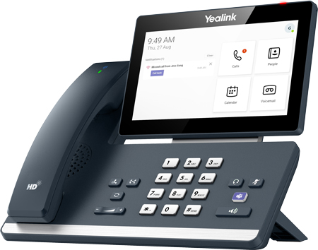 Yealink MP58-WH Microsoft Teams IP Phone, Left