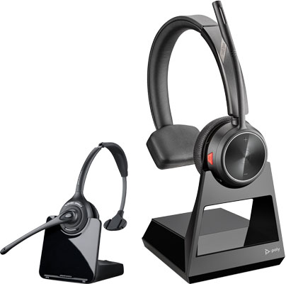 Poly Savi 7210 Office and Plantronics CS510 Headsets