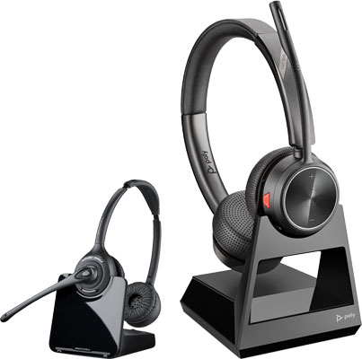 Poly Savi 7220 Office and Plantronics CS520 Headsets