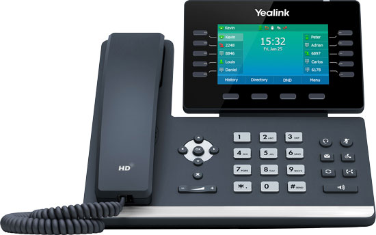 Yealink T54W IP Phone, Front