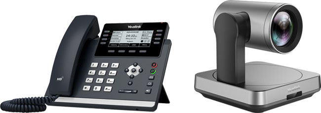 Yealink T43U IP Phone and Yealink UVC84 Video Conferencing Camera