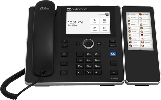 AudioCodes C455HD IP Phone with Expansion Module