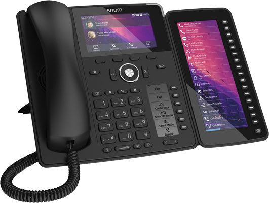 Snom D785 IP Phone with Snom D7C Expansion Module