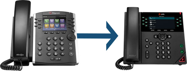 Upgrade from Polycom VVX 411 to Poly VVX 450