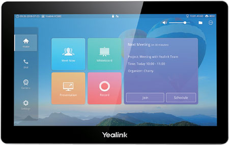 Yealink CTP20 Business Tablet, Front