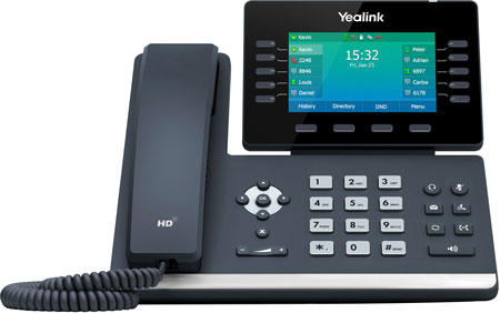 Yealink T54W Wireless IP Phone, Front