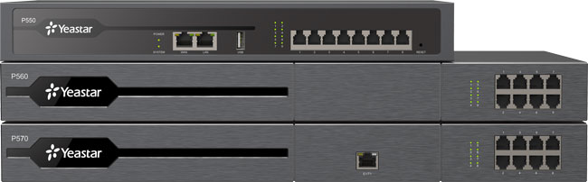 Yeastar P-Series PBX System, Front