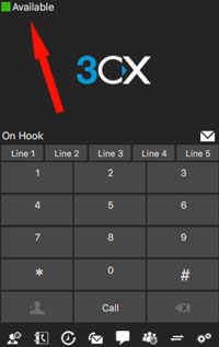 3CX Presence Dialpad